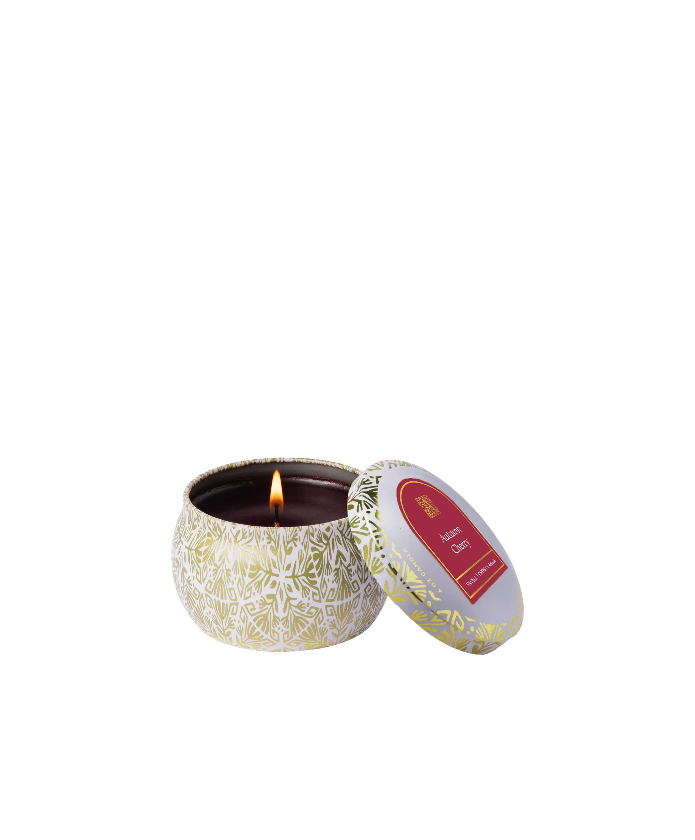 Autumn Cherry - Printed Travel Tin