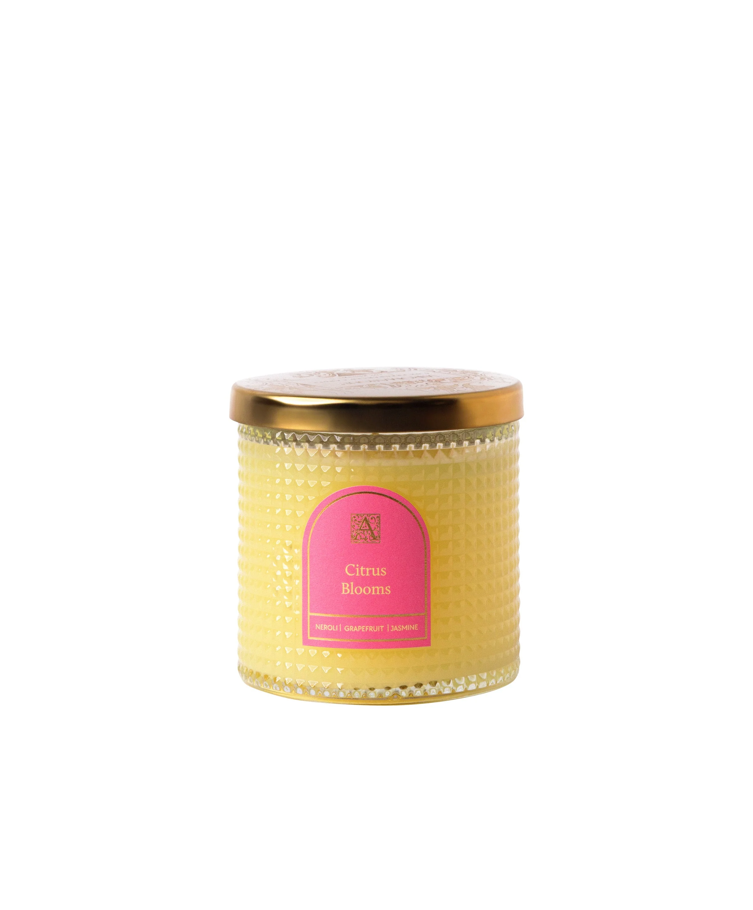 Citrus Blooms - Textured Glass Candle - Image 2