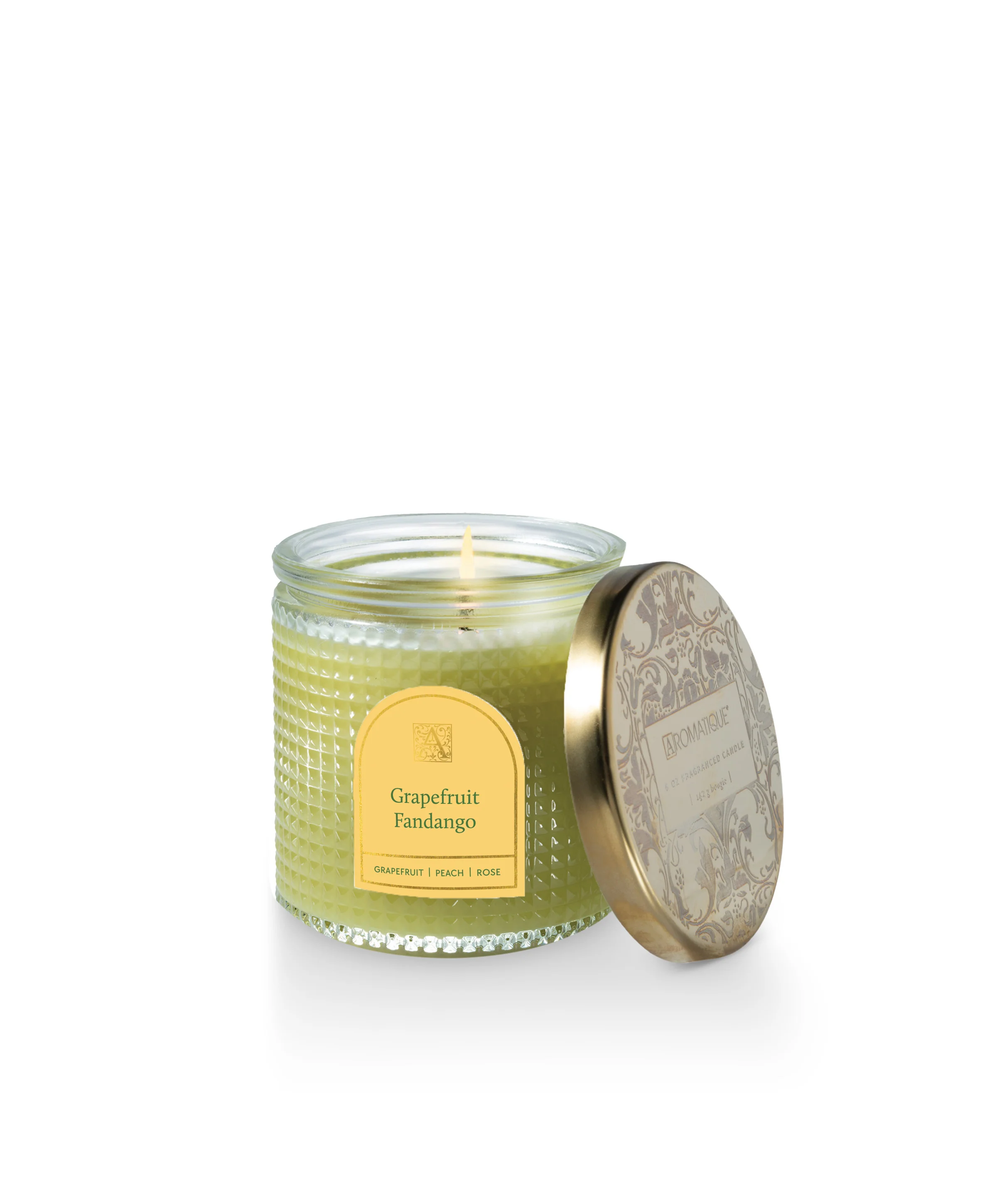 Grapefruit Fandango - Textured Glass Candle