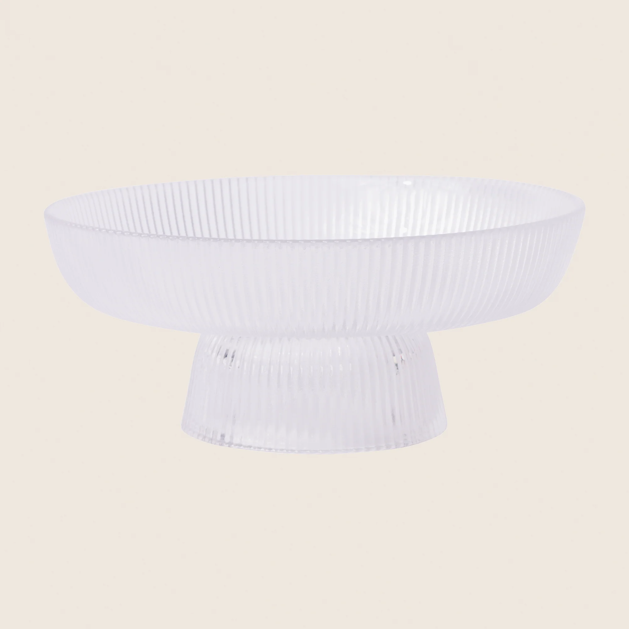 Ribbed Glass Decorative Fragrance Bowl - Aroma Accessories